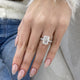 DN7935 Engagement Ring 6.70 carat, 18K gold