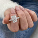 DN7935 Engagement Ring 6.70 carat, 18K gold
