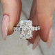 DN7935 Engagement Ring 6.70 carat, 18K gold