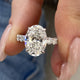 DN7937 Engagement Ring 5.60 carat, 18K gold