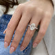 DN7937 Engagement Ring 5.60 carat, 18K gold