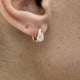 Diamond Huggie Earrings 0.85 Carat Yellow Gold 14K