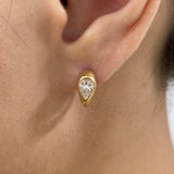 Diamond Hoop Earrings 0.70 ct Yellow Gold