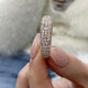 Diamond Dome Ring 3.08 Carat Rose Gold 14K