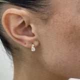 Diamond Hoop Earrings 0.80 ct Rose Gold