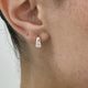 Diamond Hoop Earrings 0.8 ct Rose Gold