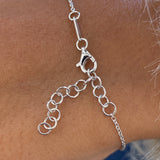 Diamond Link Bracelet 1 ct White Gold