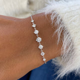 Diamond Link Bracelet 1 ct White Gold