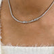 Diamond Tennis Necklace 9.2 ct White Gold