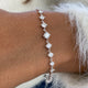 Diamond Link Bracelet 1.7 ct White Gold