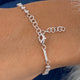 Diamond Link Bracelet 1.7 ct White Gold