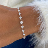 Diamond Link Bracelet 1.8 ct White Gold