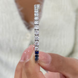 Diamond Bangle Bracelet 3.48 Carat White Gold 14K
