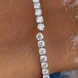 Diamond Bangle Bracelet 3.48 Carat White Gold 14K