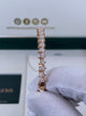 Diamond Bangle Bracelet 2.9 ct Rose Gold