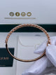 Diamond Bangle Bracelet 2.9 ct Rose Gold