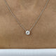 Diamond Pendant Necklace 1.5 ct White Gold