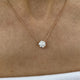 Diamond Pendant Necklace 1.5 ct Rose Gold
