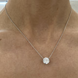 Diamond Pendant Necklace 2.5 ct White Gold