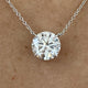 Diamond Pendant Necklace 1 ct White Gold