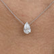 Diamond Pendant Necklace 1.5 ct White Gold