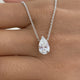 Diamond Pendant Necklace 1.5 ct White Gold