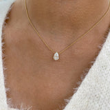 Diamond Pendant Necklace 1.5 ct Yellow Gold
