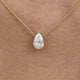 Diamond Pendant Necklace 1.5 ct Yellow Gold