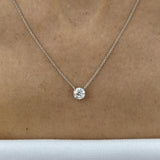 Diamond Pendant Necklace 2 ct White Gold
