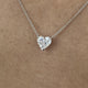 Diamond Pendant Necklace 3 ct White Gold