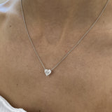 Diamond Pendant Necklace 3 ct White Gold
