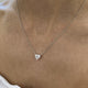 Diamond Pendant Necklace 3 ct White Gold