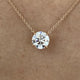 Diamond Pendant Necklace 1 ct Rose Gold