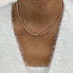 Diamond Tennis Necklace 9.92 ct Rose Gold