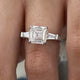 Luciana Asscher Engagement Ring, 4.25ct TCW