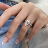 Zinnia Engagement Ring 3.60 carat, 18K gold