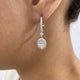 Diamond Dangle Earrings 2.2 ct White Gold