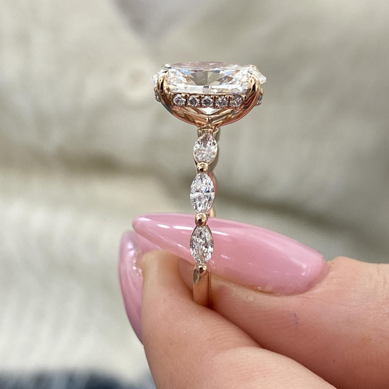 AD255R07-R_6.5 Engagement Ring 3.70 carat, 18K gold
