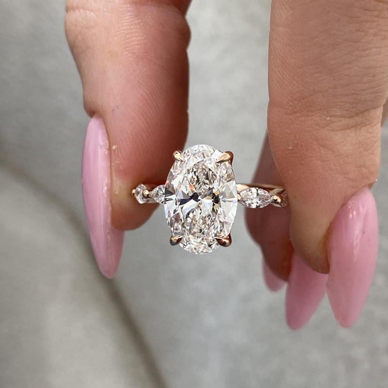 AD255R07-R_6.5 Engagement Ring 3.70 carat, 18K gold