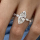 Opaline Engagement Ring 3.15 carat, 18K gold