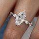 Opaline Engagement Ring 3.15 carat, 18K gold