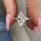 Vivianne Engagement Ring 3.70 carat, 18K gold
