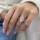 Vivianne Engagement Ring 3.70 carat, 18K gold