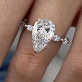 Valencia Engagement Ring 3.75 Carat White Gold