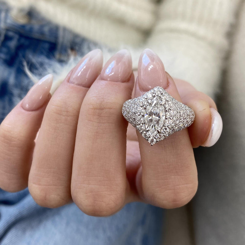 Zahara Engagement Ring 3.15 carat, 18K gold