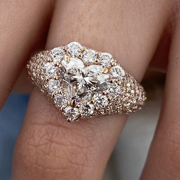 Thessaly Engagement Ring 3.85 carat, 18K gold