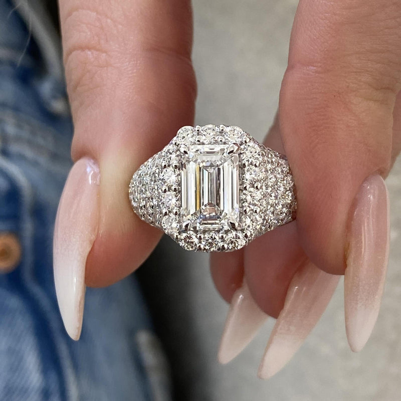 Vesper Engagement Ring 4.25 carat, 18K gold