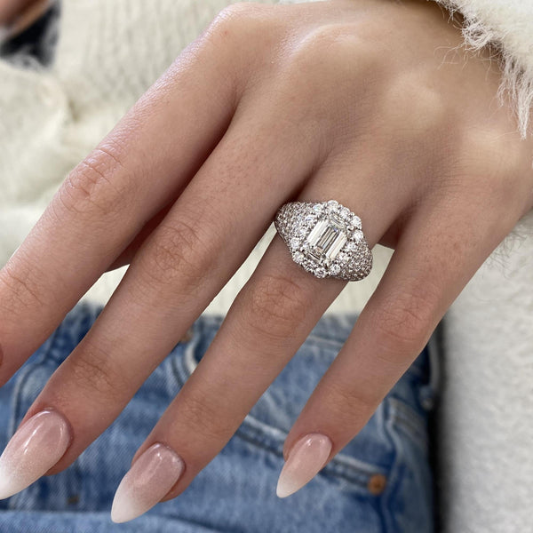 Vesper Engagement Ring 4.25 carat, 18K gold