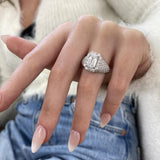 Vesper Engagement Ring 4.25 carat, 18K gold