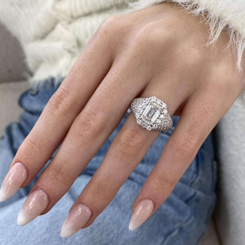 Vesper Engagement Ring 4.25 carat, 18K gold